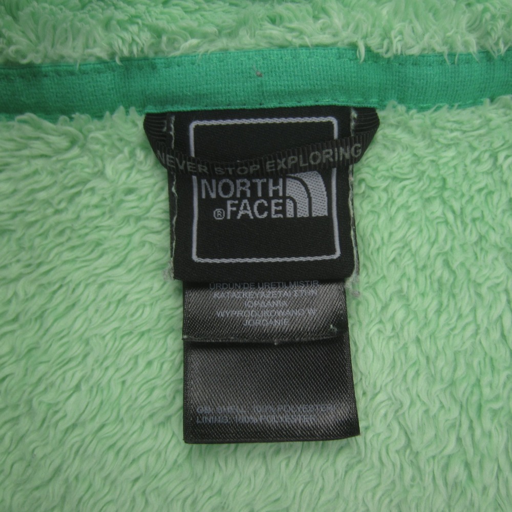 The North‎ Face Jacket Womens Small Green Full Zip Fuzzy Fleece Outdoor - Picture 8 of 16
